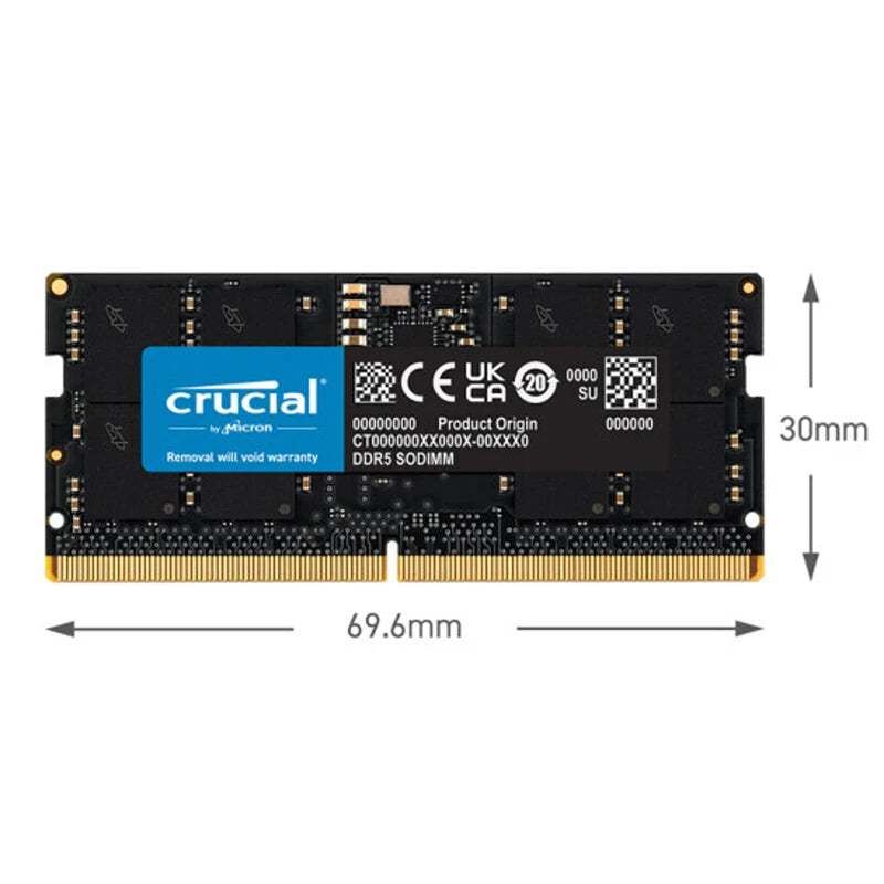Crucial Notebook memory module DDR5 24GB 5600MHZ CL46  1.1V RAM