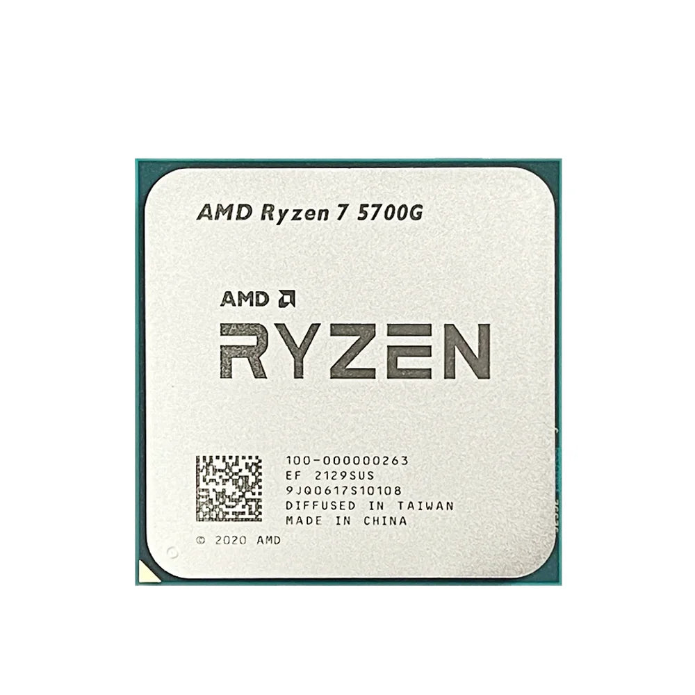 AMD Ryzen 7 5700G 65W 7NM L3=16M 3.8GHz 8-Core 16-Thread Gaming Processor NEW R7 5700G DDR4 Socket AM4 but without fan