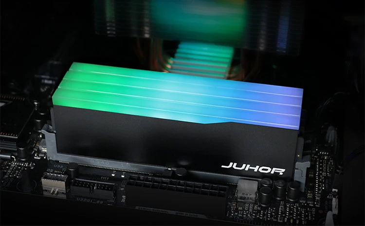 JUHOR Memoria Ram RGB DDR5 16GB 6000MHz 6400MHz PC5 Desktop Computer  Dimm Memory