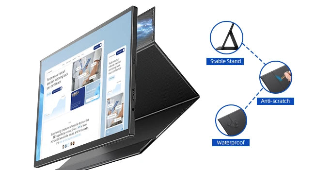 UPERFECT 18.5" TouchScreen Portable Monitor 120Hz 1MS Gaming Display 400Nits With FreeSync HDR VESA For Laptop Phone Xbox PS4/5