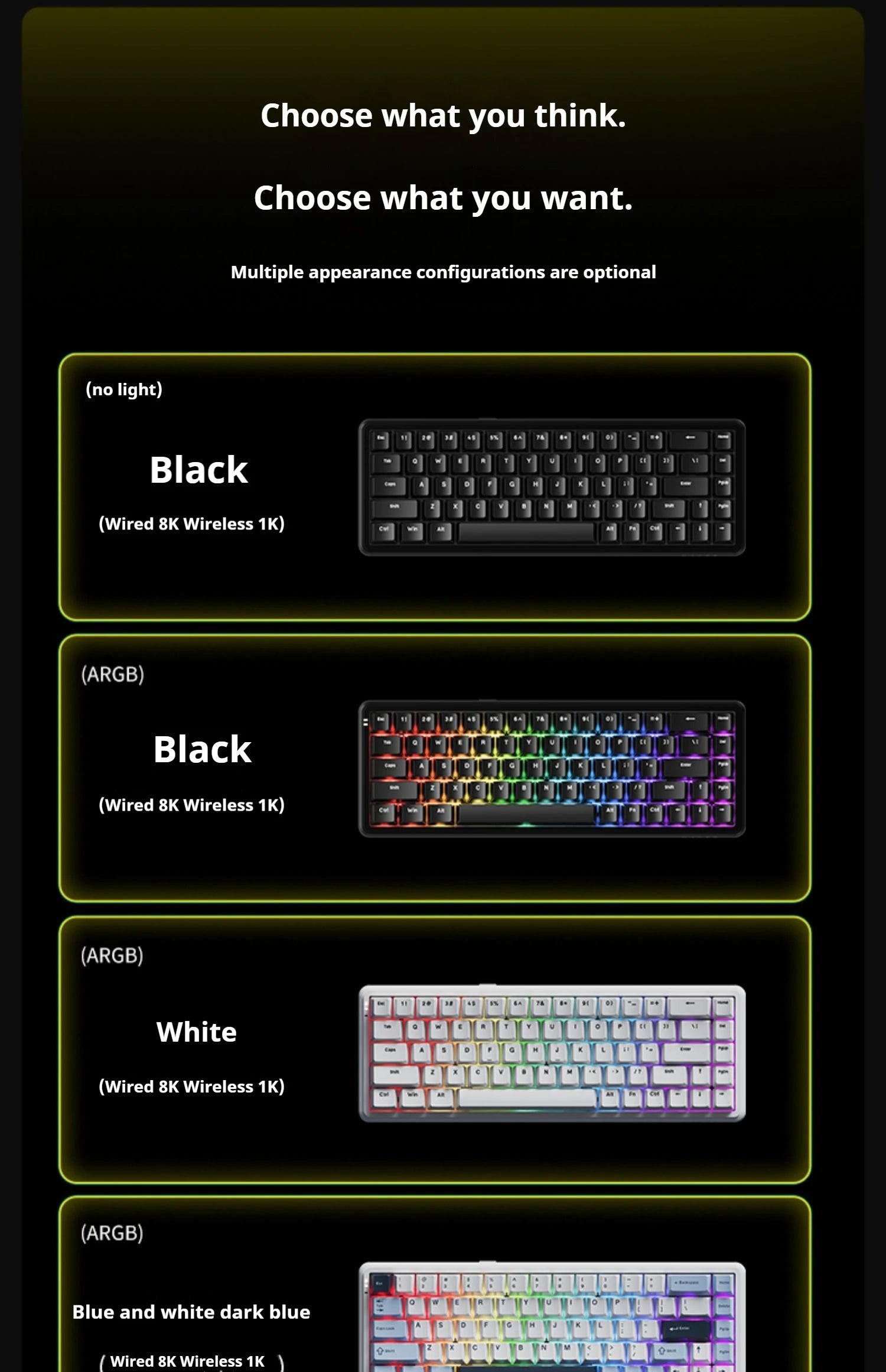 AJAZZAK680 MAX Wireless Magnetic Switch Keyboard Tri-Mode Mechanical Keyboard Gaming Esports 8K