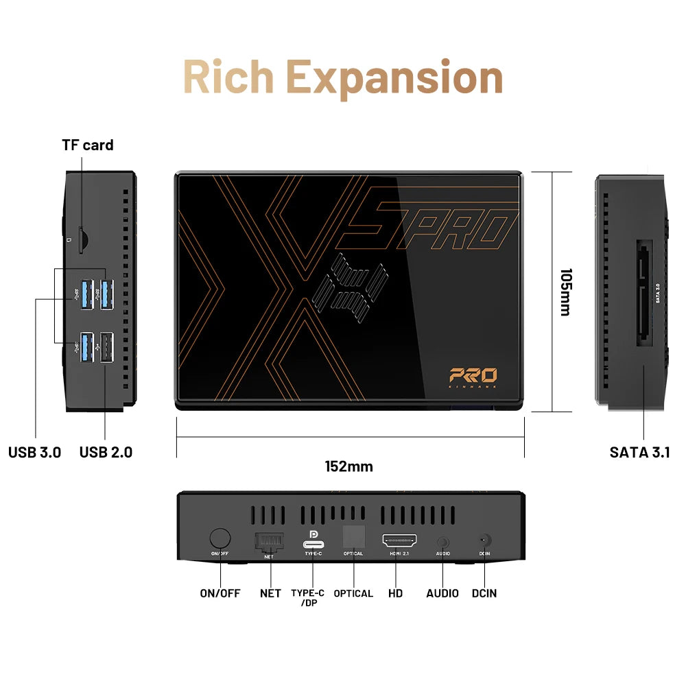 Kinhank Super Console X5 Pro Retro Game Console with 16000 Games for PS2/PS1/SS/DC/N64 with 4T HDD Plug and Play Game Player