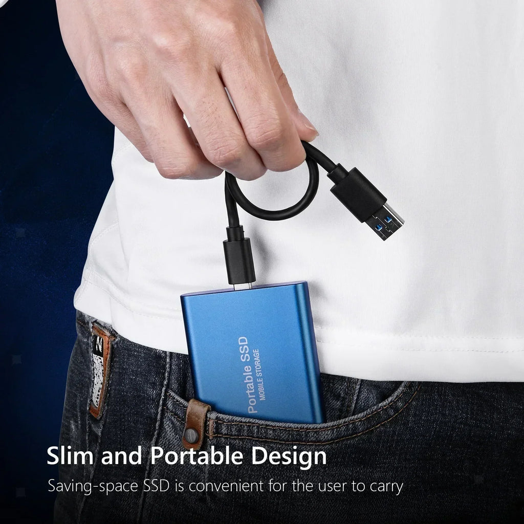 NEW Portable SSD 128TB/256TB/1TB External Hard Drive USB3.1 Solid State Disk High Speed Storage Device  for Phone/Loptop/Mac/PC