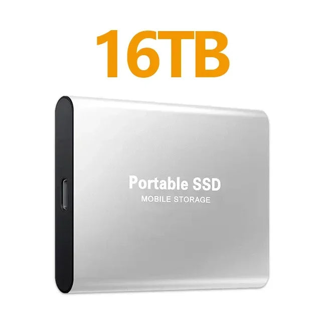 NEW Portable SSD 128TB/256TB/1TB External Hard Drive USB3.1 Solid State Disk High Speed Storage Device  for Phone/Loptop/Mac/PC